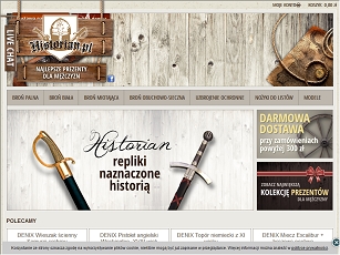 Broń biała w sklepie Historian
